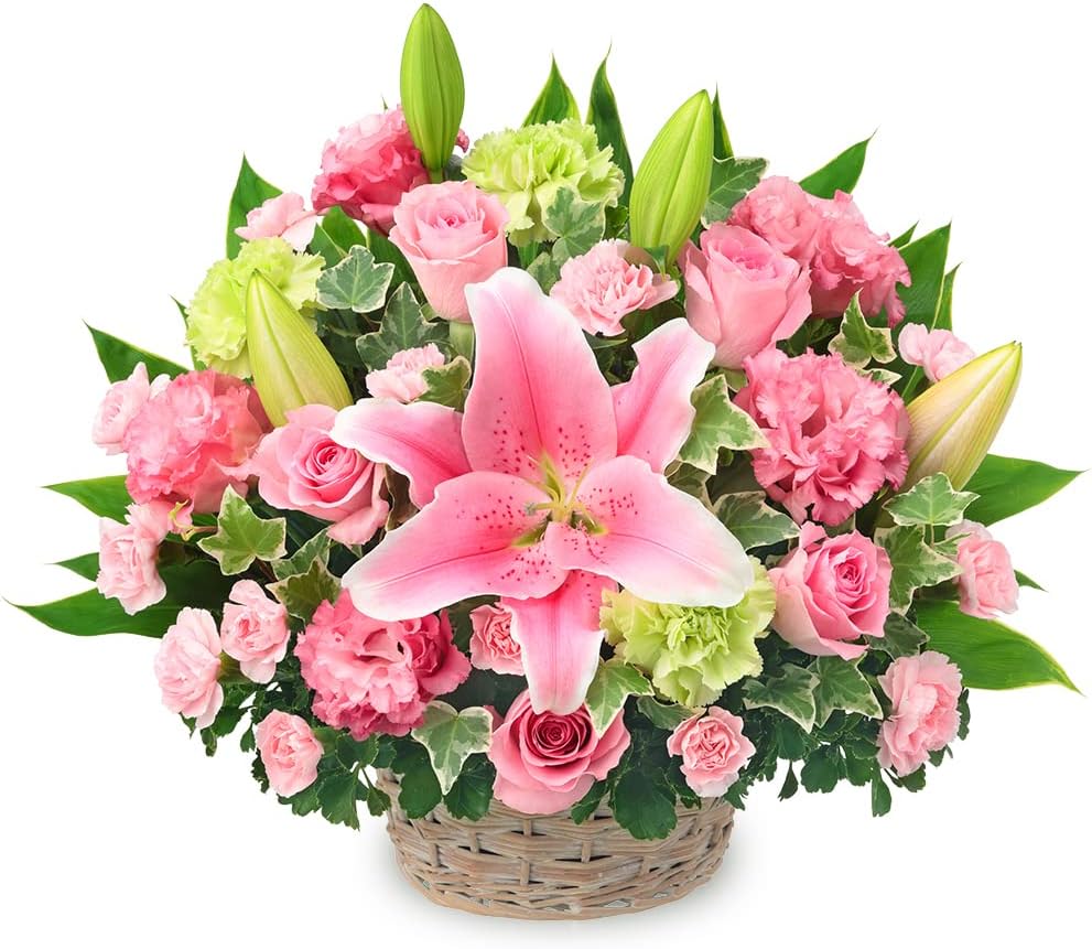 お供え花 仏花 白胡蝶蘭 紫ダリア トルコキキョウ 造花アレンジ お供え